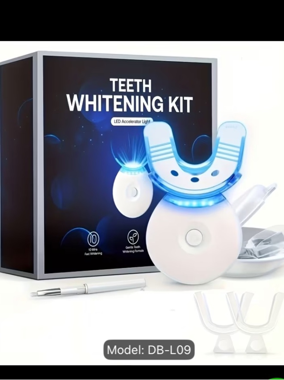 LED Teeth Whitening Kit with Blue Light Mouthpiece